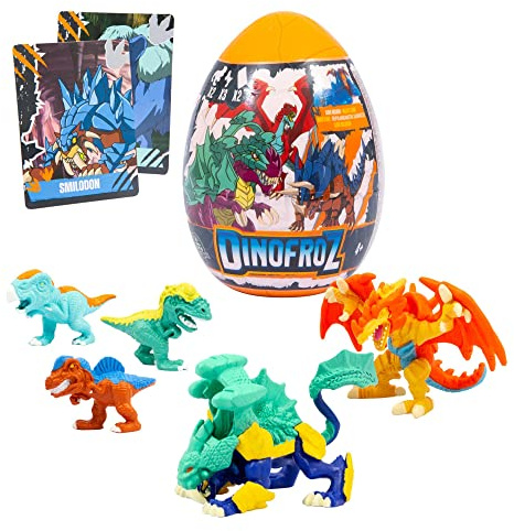 Giochi Preziosi Dino Froz Dino Huevos Que contienen Mini figuritas de 5 centímetros Micro Dinosaurios una Bolsa de Slime, para niños a Partir de 3 años, DNB06000