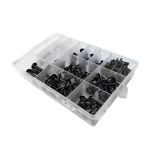 Compatible Avec BMW Pour S1000RR Pour S1000R S1000XR Pour RnineT Pour HP4 Pour G310GSR 195 Pièces Boulons De Carénage De Moto Vis Kit De Clips D'écrou De Carrosserie boulons et écrous de moto ( Color