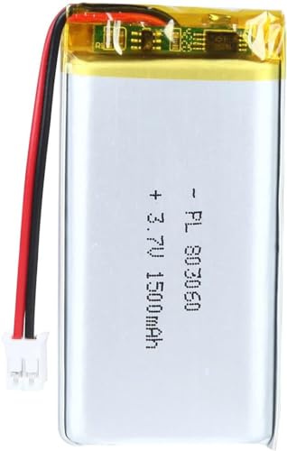 Batterie Lipo Rechargeable Au Lithium Polymère ION. 3.7V. 1500mAh. 803060. avec Connecteur JST