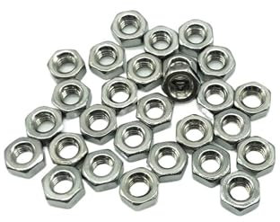 Aqxypas 304 Edelstahl Sechskantmuttern DIN934 100 Stück M1,6 M2 M2,5 M2,6 M3 M4 M5 M6 M8 M10 M12 M14 M16 M18 M20 M22 M24 Sechskantmuttern (Size : M22-10pcs)