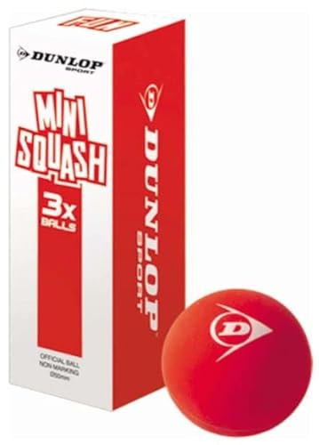 AND TREND Dunlop Fun Mini-Squash-Bälle, 60 mm, 3 Stück