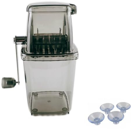 arlote Eiscrusher, Manueller Rotierender Eiscrusher, Cocktail-Maschine, Eiswürfelzerkleinerer für Smoothies, Eiscrusher-Maschine für Zuhause, B