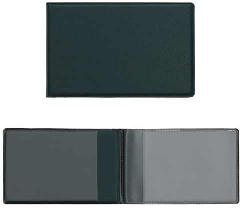 kwmobile Funda de Piel sintética para identificación - Cartera Plegable de 10 x 6.5 CM doblada para Tarjetas DNI - petróleo