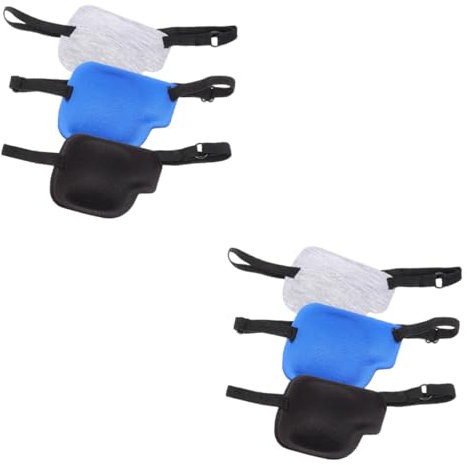 minkissy Augenklappe Für Brillenträger 6 Stk Einzelne Augenmaske Kinder Augenklappe Weiche Augenklappen Augenklappe Für Faule Augen Kompakte Augenabdeckung Für Strabismus-augenklappen Polyester