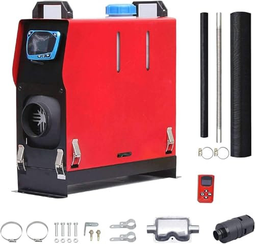 LYJYUJIE 5KW Calefaccion Estacionaria 12V Calefaccion Diesel Interruptor LCD para El Hogar, Caravana, Autocaravana RV, Dormitorio~/