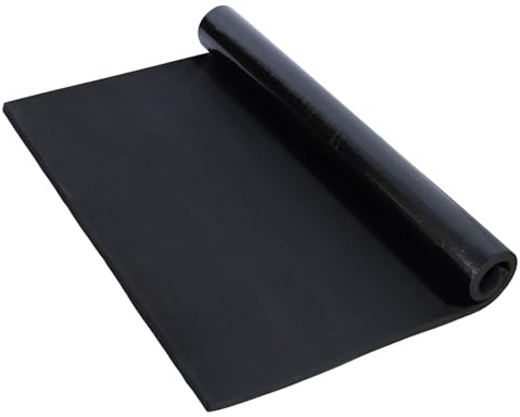 CCLIFE Dämmmatte Selbstklebend 19 mm, 1x1 m, B1 Schallschutz | B1 Isolierung (43 kg/m³); Selbstklebend & formstabil; Wasserabweisend; Für Auto, Rohre & Dämmarbeiten.