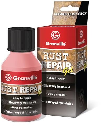 Granville Rust Repair Gel – 150g | Non-Drip Rust Treatment | Neutraliser & Inhibitor Rust Remover Gel | Rust Remedy Ideal for Hard-to-Reach Surfaces – Over-Paintable – Fast & Effective Rust Removal