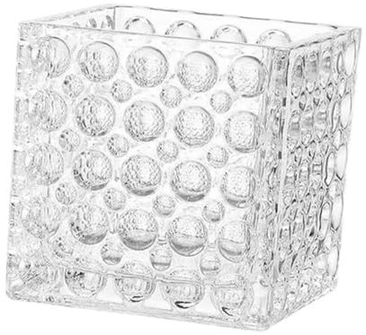 Alipis Square Glass Plant Vase Klare Blütenvase Aus Dickem Glas Dekorativer Kerzenhalter Für Hochzeiten Und Zuhause Elegantes Design Für Tischdekoration Vielseitig Einsetzbar Für