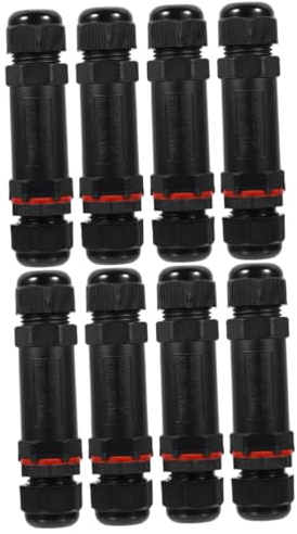 Healifty 8pièces Connecteur Étanche Broches Pour Éclairage Intérieur Et Extérieur De Raccordement Securisée Sans Soudure