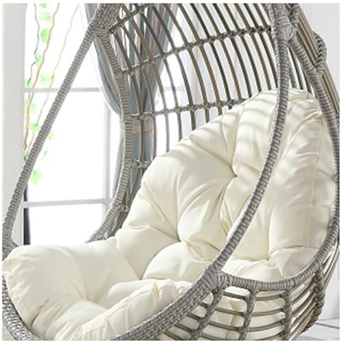 RAPGACBQ HäNgesessel Kissen Outdoor, Sitzkissen FüR Schaukelsessel Und HäNgesitz Polster Mit RüCkenteil, Dickes RüCkenkissen, Waschbar FüR Haus, Garten, Sofa,F