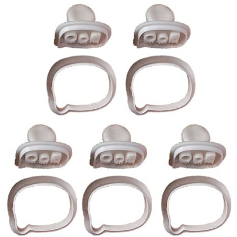 5 moldes de plastómero para galletas, sello de galletas de Halloween Spectre, cortador de galletas de fondant, molde para pasteles, cocina, pasteles, herramienta para hornear, prensa para hornear