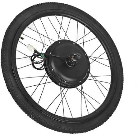Funien 48V 1000W Motor Kit, High Power Hub Conversion Wheel 26in with LCD Meter, Practical and Wonderful for Electric Bike (Front drive)