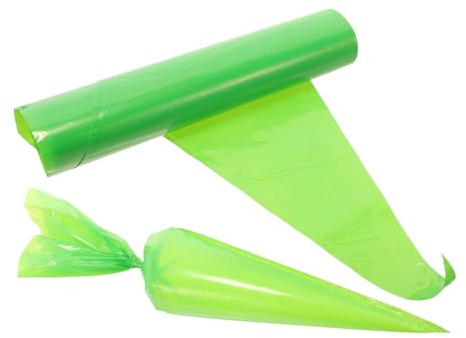 50pcs Green Ldpe Tile Grout Masonry Bags for Dispensing | Large Capacity Holding Design, Good Toughness, Piping Tip Style, for Tile Installation and Joint Filling