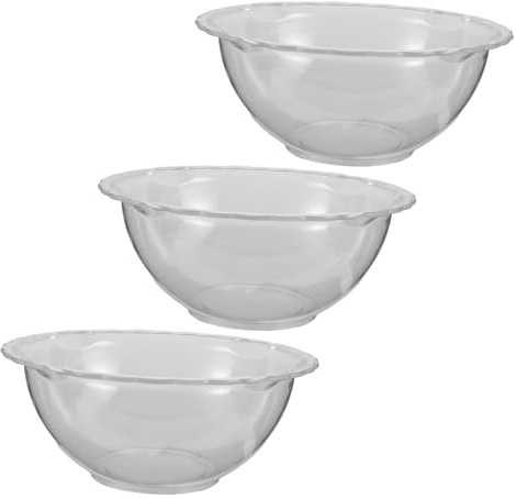 UKCOCO 3pezzi Vasca Per Trasparente Vasche Vasca Per Lavaggio Del Portatile e Facile Adatta Per Spa e Domestico Realizzata in Acrilico