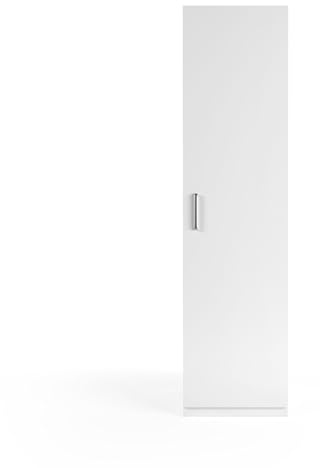 Wasophoogte® Armoire de Rangement - Armoire latérale pour Meuble Machine à Laver - Module K - 700(P)*600(L)*2350(H) mm - Blanc – Design élégant, Gain de Place et Ergonomique – Facile à Installer