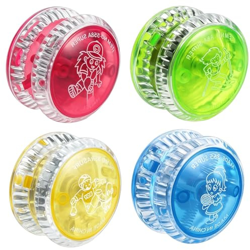 4Pcs Yoyo, Set for Skill Development, Indoor and Outdoor Play, Party Favors, Fun and Educational Toy