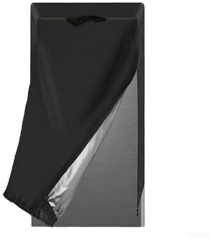 Copertura per frigorifero, impermeabile e antipolvere, per uso interno o esterno, tessuto resistente, facile da installare e rimuovere, per cucina o garage (60 x 85 x 185 cm)