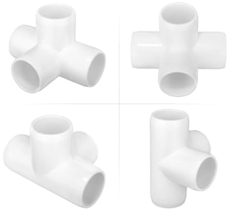 Moliuoly Accesorios de PVC de 40 vías en varios modelos para instalación de tuberías de agua en el sector del bricolaje, 40 PVC (1,2 pulgadas)