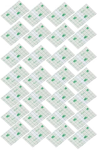Xiuganpo Lot de 28 Protections D'oreilles Imperméables pour Douche Carrée pour Adultes, Autocollants Transparents pour Bouchons D'oreilles pour Douche Quotidienne, Matériau PE