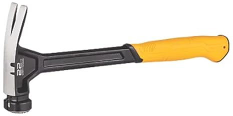 XP ONE-PIECE RIP Claw Hammer Checker FACE 22OZ (0.62KG), Heat-Treated Steel Head, Single-Piece Comfort Grip, 1 in Pack