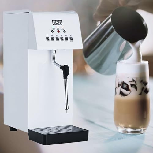 Milk Frother and Beverage Heater - Multi-functional Steamer with LED Display for Latte, Cappuccino, Coffee, Milk Tea Foam, and Hot Water Dispenser - Home and Hotel Use