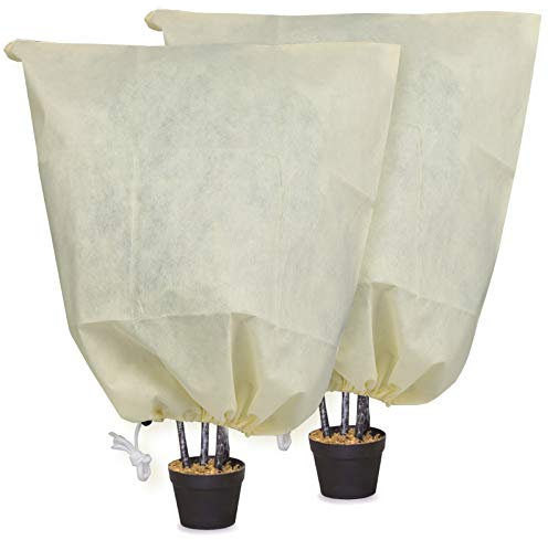 MIXC 2 Stück Pflanzenschutz WWinter, 80 * 120 cm winterschutz für Pflanzen, Winterschutz für Kübelpflanzen mit Reißverschluss, winterschutz für palmen draußen, vor Vögeln und Insekten