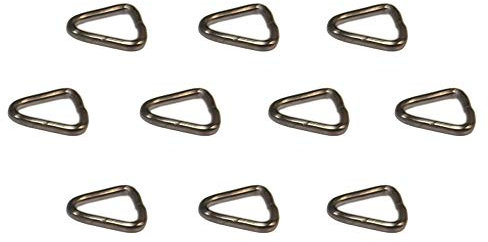 Plug Chain Triangles For Basin, Bath & Kitchen Sink Plugs - 10 Pack, Chrome