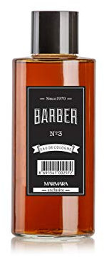 BARBER MARMARA No.3 Eau de Cologne Men Splash en botella de vidrio 1x 250ml - After Shave Men - Agua perfumada - Refresca los refrescos - Perfumados para hombre - Colonia de barbería