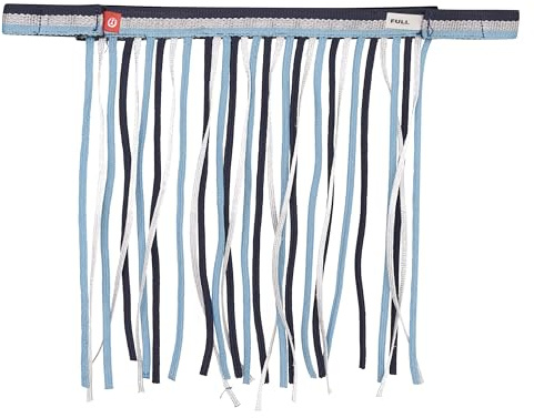 Imperial Riding Fly Fringe Nylon with IRH, Colour: Blue-Navy-Silver, Size: COB/VB