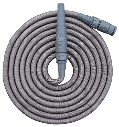 Jardibric - Tuyau Arrosage Extensible 5 à 15 m - Tuyau Jardin Rétractable Compact pour Arrosage Jardin