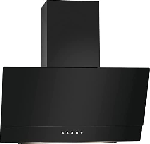 Bomann Dunstabzugshaube 60cm | Abzugshaube für Umluft und Abluft | leise Kopffreihaube 60cm | inkl. Montage-Material und Abluftschlauch | 3 Stufen | Dunstabzugshaube Umluft | DU 7607 G schwarz