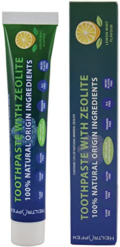 Zeolith Zahnpasta 75 ml | Fluorfrei | 100% Inhaltsstoffe natürlichen Ursprungs | 15% natürlicher mineralischer Zeolite | Heiltropfen®