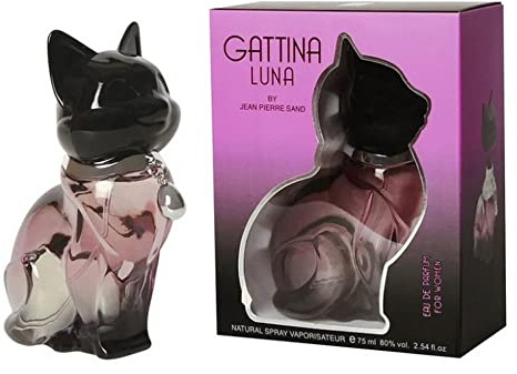 Jean-Pierre Sand - Gattina - Eau de Parfum, 75ml - Parfum für Frauen im Sammlerflakon, ideal als Geschenk - Damenparfum im Katzen-Flakon (Luna)