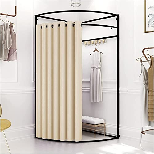 LIOONS Tragbarer Umkleidekabine Bewegliche Umkleidekabine Bekleidungsgeschäft Umkleidekabine Ecke Wandbehang Umkleidekabine für Einkaufszentren Stabil und langlebig