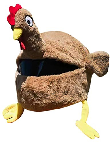 Huamengyuan Copricasco Moto, Copricasco da motociclista in peluche Cappello da casco da motociclista divertente cartone animato Copertura per Casco da Moto per la maggior parte dei caschi integrali