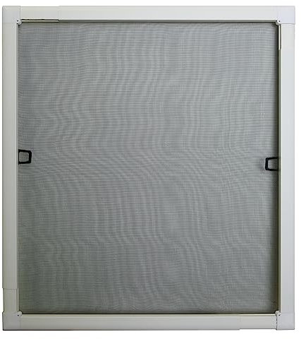 APANA - Fenster Fliegengitter Teleskop Klappfenster mit Alurahmen & robustem PET-Insektenschutzgewebe - Insektenschutz mit Bürstendichtung - Fliegennetz Montage ohne Bohren (120 x 140 cm | Weiß)