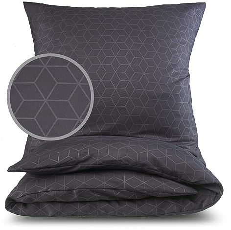 MALIKA® Bettwäsche Prägedruck 135x200 4 teilig | ÖkoTex Zertifiziert & für Allergiker geeignet |Bettwäsche Set mit 2 Bettbezügen 135 x 200 & Kissenbezügen 80x80