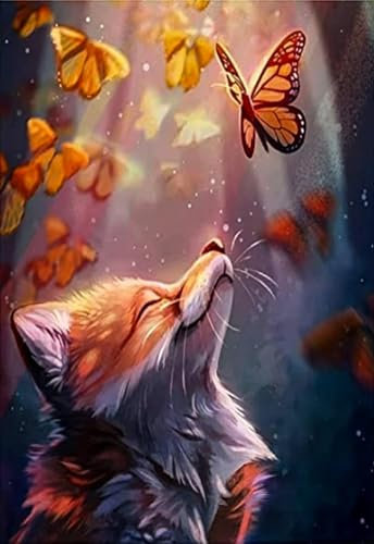 Fuchs und Schmetterling – 2000-teiliges Holzpuzzle – lustiges DIY-Puzzle für Erwachsene