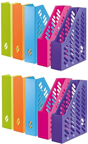 Papiertiger Stehordner Stehsammler (Stehsammler Klassisch, Modern Sortiert, 10er Pack)