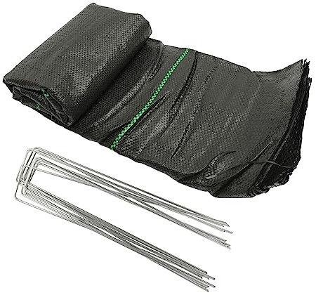 KITANDOVE Toile Anti-Mauvaises Noire Film Respirant pour Jardinage Paillis Tissu Dispositif De Désherbage