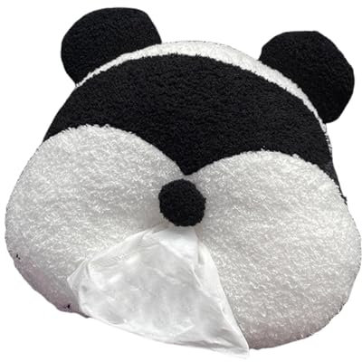 Auto-Taschentuchbox, Taschentuchbox fürs Auto | Plüsch-Panda-Cartoon-Taschentuchhalter für Auto - Serviettenetui, weiche Kopfstütze, Taschentuch-Organizer, niedliches Tier-Taschentuch-Etui, für Auto,