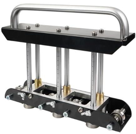 Cintreuse pour bords à trois stations, outil pour plier les toits en métal avec angle de pliage de 0 à 90°, pliages réglables de 1/2 à 5 pouces en tôles de métal de 0,01