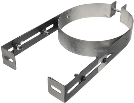 SHINEOFI Adjustable Pipe Bracket for Wall Stainless Steel Chimney Pipe Hanger Clamp Chimney Stove Support Leak Prevention
