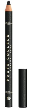 L'Oréal Paris Augen Make-up, Haute Couleur Khol Eyeliner für intensive Farbe & müheloses Verblenden, Wischfester Kajalstift mit Shea Butter, Cremige Puder-Formel, Farbe: Graphite