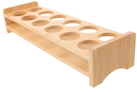 LIGIGWASH Portavasos de Madera para Vasos de Whisky y Vino Organizador para Copas de Licor Soporte de Posiciones para Vasos de para Bares y Reuniones Sociales