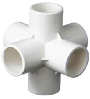Clapet anti-retour pivotant en PVC pour eau, Raccords de tuyaux en PVC, connecteurs d'eau d'irrigation de jardin domestique, diamètre intérieur(6 Way,Inside diameter 32mm)