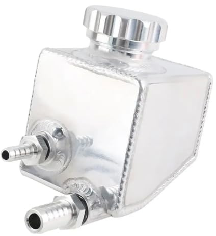 Serbatoio fluido servosterzo di sterzata in alluminio per il serbatoio del servosterzo per V6 V8 VX VY VY VE VE LS1 LS2 Applicazioni Numero parte 8K1927225B 1G72497012 Silver Black(Silver)