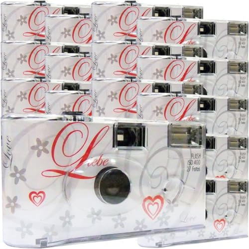 Lot de 15 appareils Photo jetables Édition Amour et cœurs Bundle 5+10=15