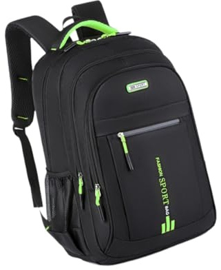 WUUISDNX Casual ryggsäck Laptopväska Ryggsäck Herr Robust Lätt Dagsryggsäck Stor Kapacitet Vattentät Modern Laptopryggsäck Dator Bokväska Dagsryggsäck, Grön