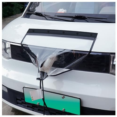 EV Laddningsport skydd, magnetisk elektrisk billaddare pluggskydd, transparent design, utomhus snösäker regntät, universell passform för de flesta elfordon